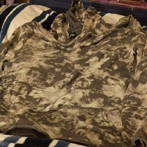 Art Class Brown and Tan Patterned Hoodie